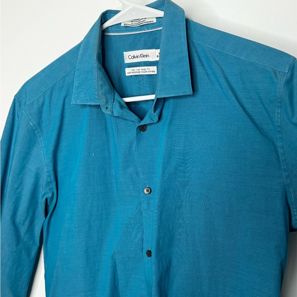 Calvin Klein Teal Button down - Medium